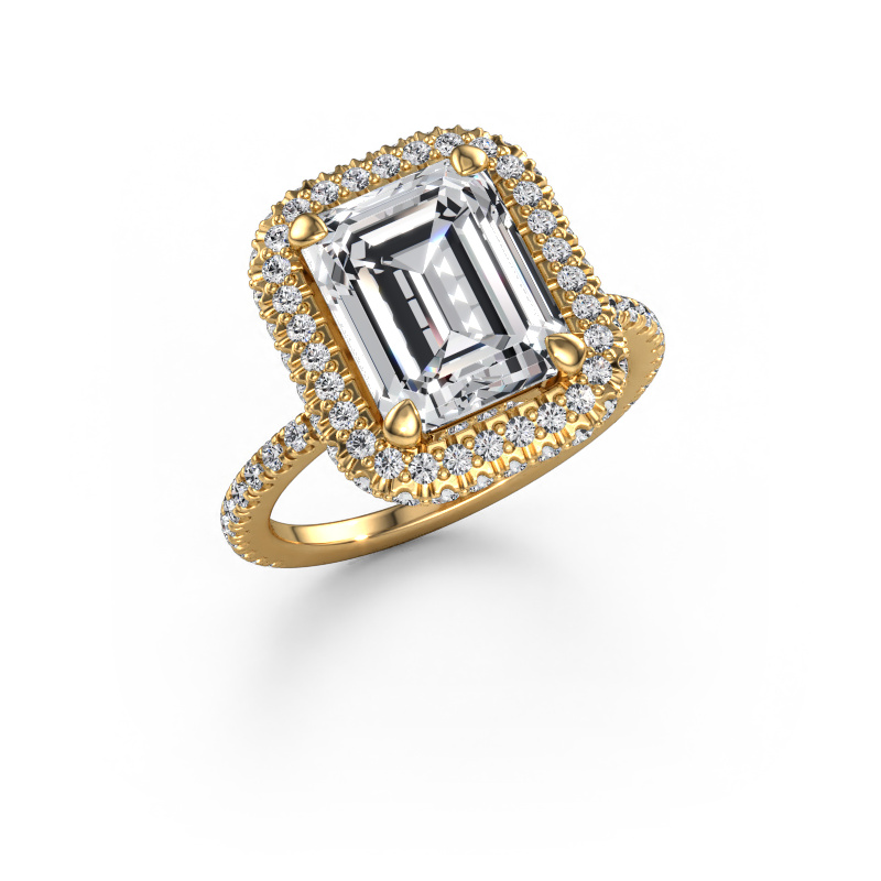 Image de Bague de fiançailles Talitha EME 585 or jaune Diamant synthétique 4.426 crt