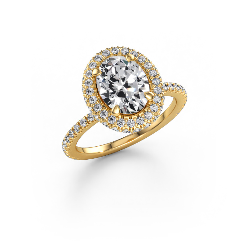 Immagine di Anello di fidanzamento Talitha OVL 585 oro Diamante 2.616 crt