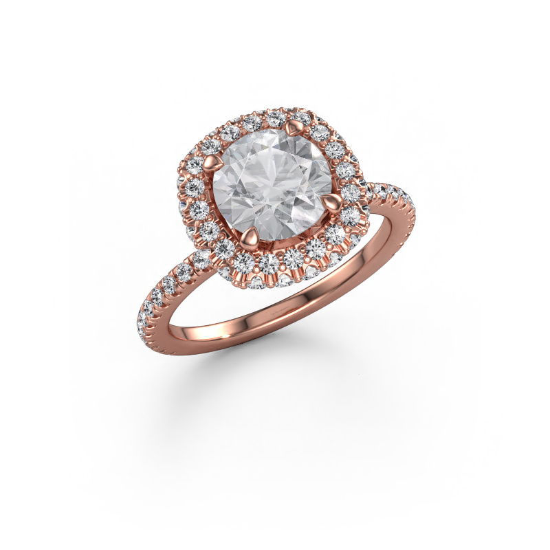 Bild von Verlobungsring Talitha RND 585 Roségold Lab-grown Diamant 2.278 crt