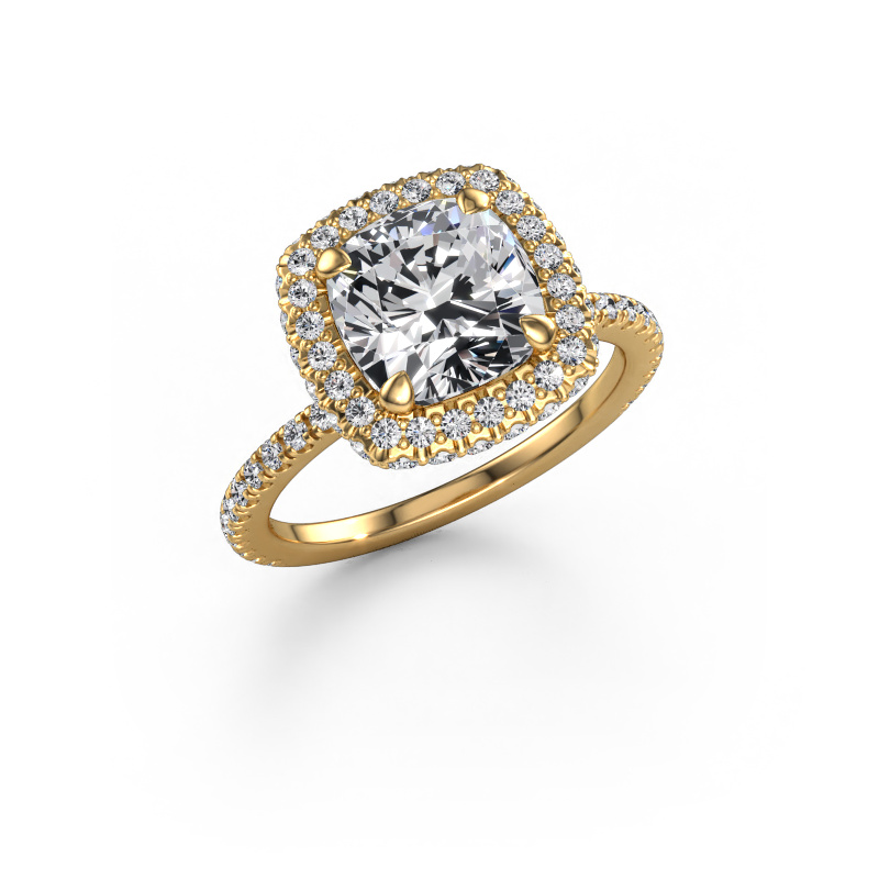 Image of Engagement ring Talitha CUS 585 gold Lab grown diamond 3.325 crt