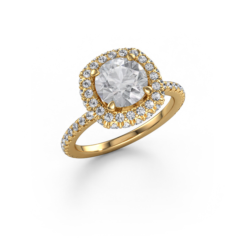 Image of Engagement ring Talitha RND 585 gold Lab grown diamond 2.278 crt