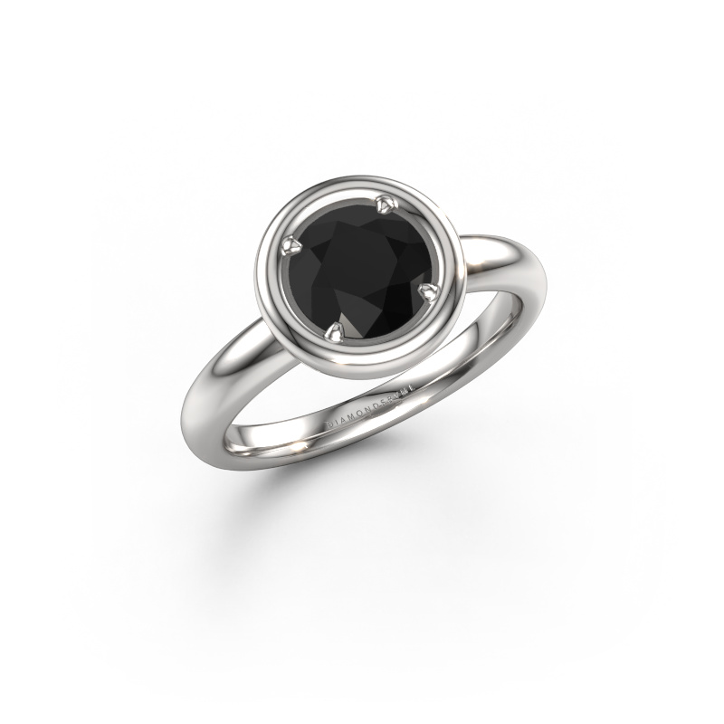 Bild von Verlobungsring Noa RND 950 Platin Schwarz Diamant 1.70 crt