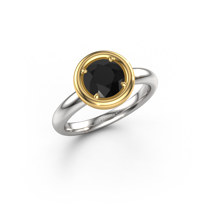 Bild von Verlobungsring Noa RND 585 Weißgold Schwarz Diamant 1.70 crt