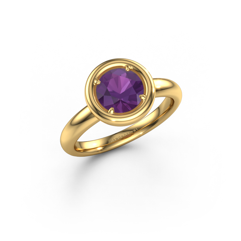 Image of Engagement ring Noa RND 585 gold Amethyst 6.8 mm