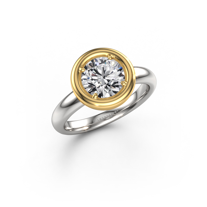Afbeelding van Verlovingsring Noa RND 585 witgoud Lab-grown diamant 1.50 crt