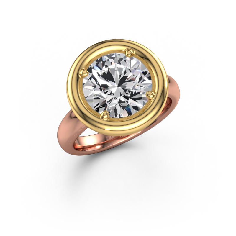 Bild von Verlobungsring Noa RND 585 Roségold Lab-grown Diamant 4.00 crt