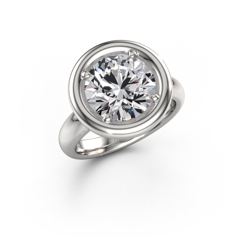 Bild von Verlobungsring Noa RND 950 Platin Lab-grown Diamant 4.00 crt