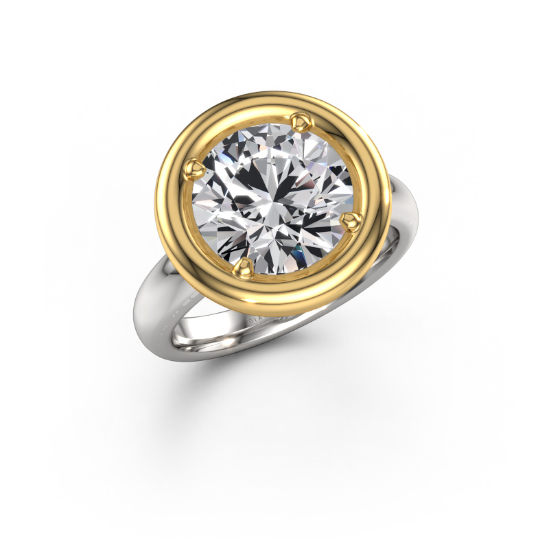 Bild von Verlobungsring Noa RND 585 Weißgold Lab-grown Diamant 4.00 crt