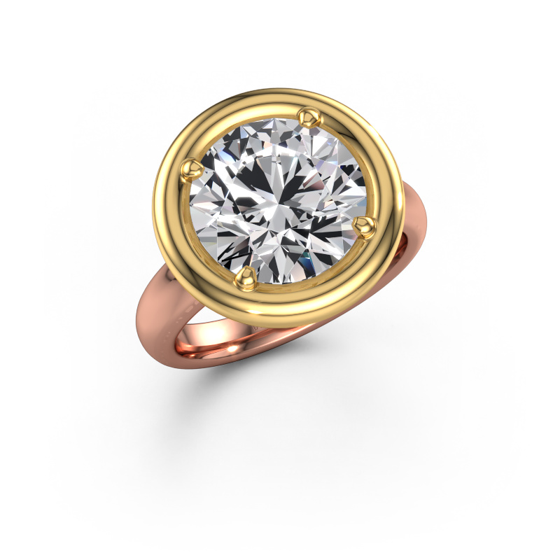 Bild von Verlobungsring Noa RND 585 Roségold Lab-grown Diamant 5.00 crt