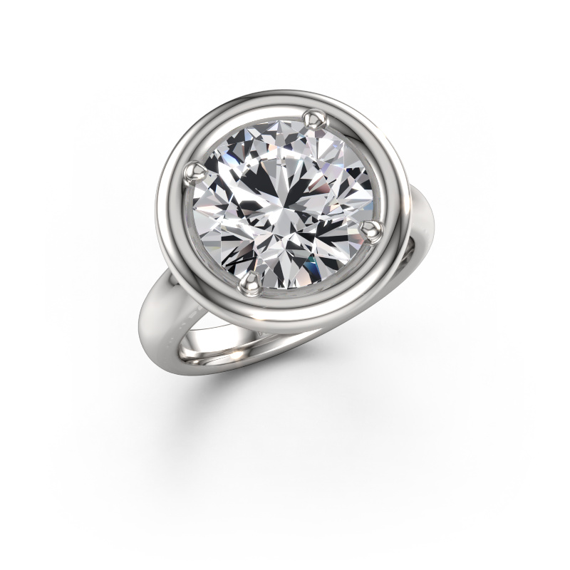 Bild von Verlobungsring Noa RND 950 Platin Lab-grown Diamant 5.00 crt