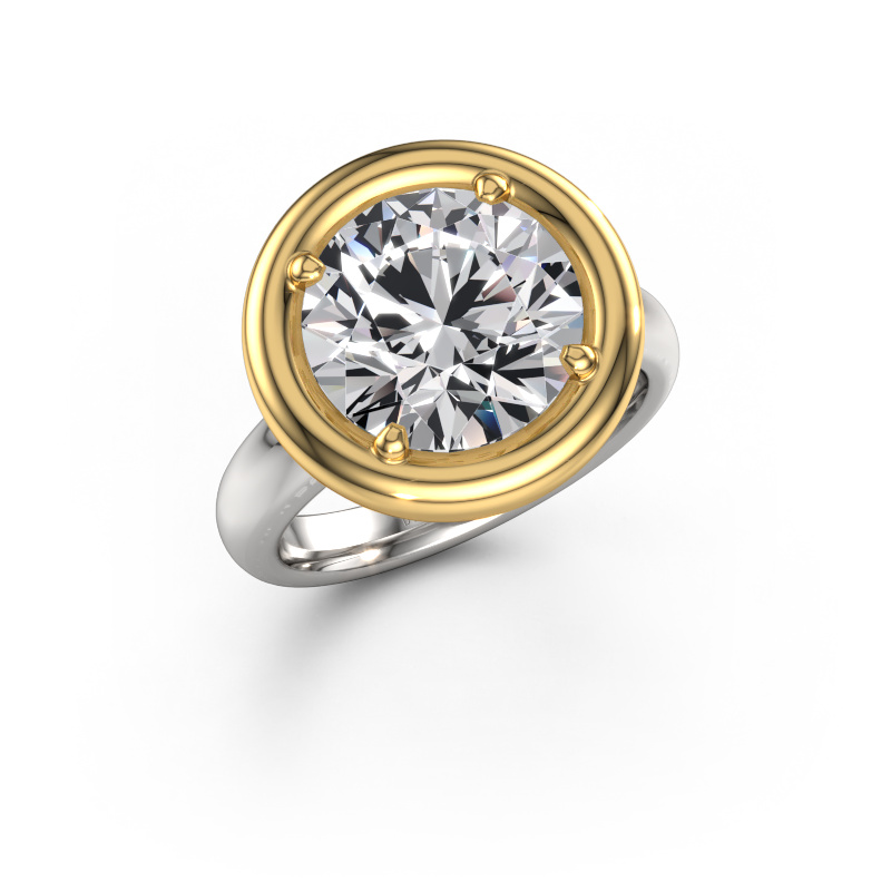 Afbeelding van Verlovingsring Noa RND 585 witgoud Lab-grown diamant 5.00 crt