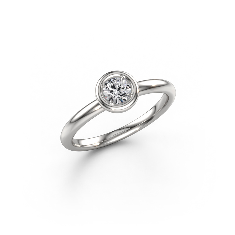 Image de Bague de fiançailles Noa RND 950 platine Diamant 0.30 crt