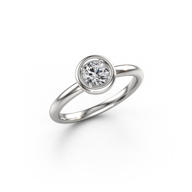 Image de Bague de fiançailles Noa RND 950 platine Diamant 0.40 crt