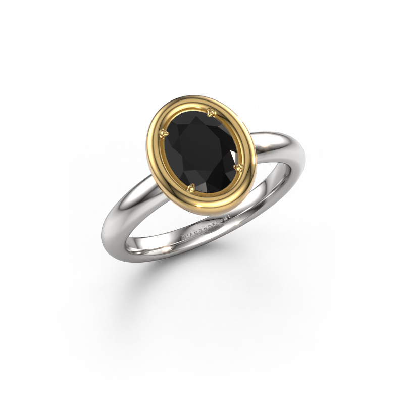 Bild von Verlobungsring Noa OVL 585 Weißgold Schwarz Diamant 1.40 crt