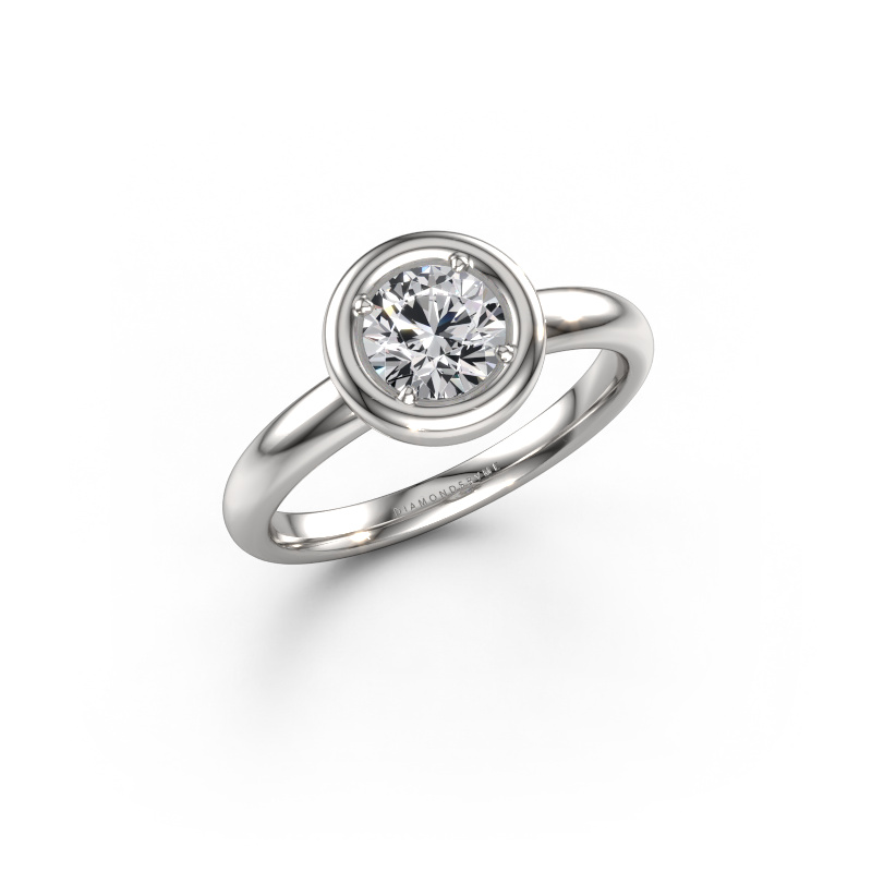 Afbeelding van Verlovingsring Noa RND 950 platina Lab-grown diamant 0.70 crt