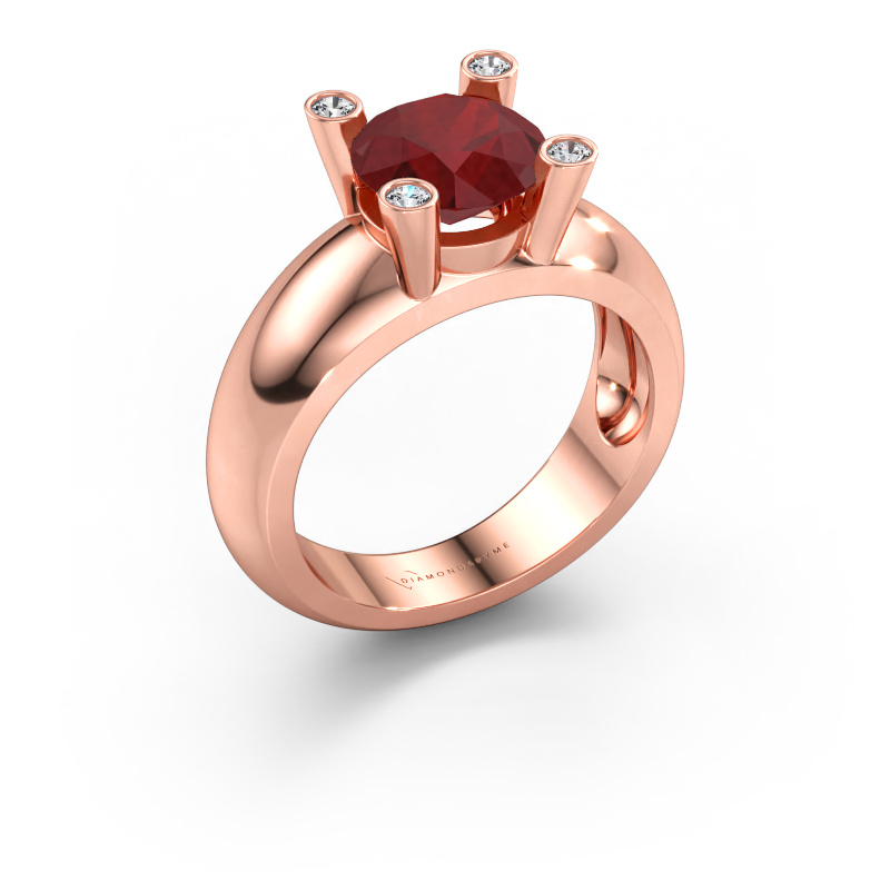 Bild av Ring Tamara RND 585 roséguld Rubin 8 mm