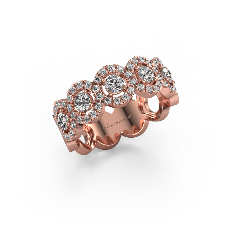 Image of Ring Tanisha 585 rose gold Lab-grown diamond 0.79 crt