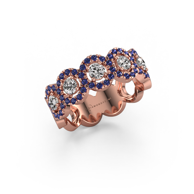 Image of Ring Tanisha 585 rose gold Sapphire 1.2 mm