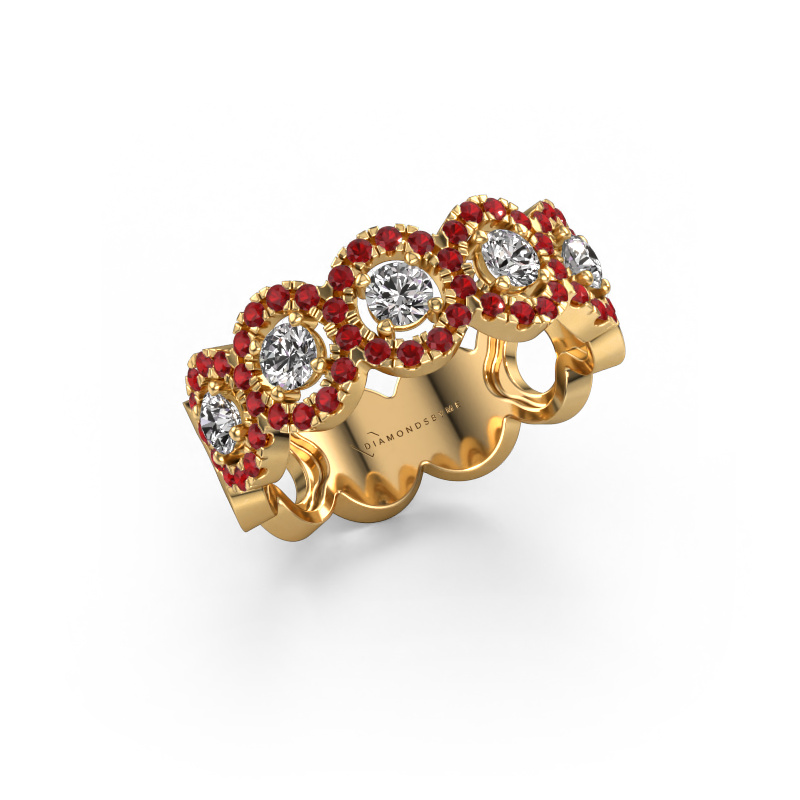 Image of Ring Tanisha 585 gold Ruby 1.2 mm