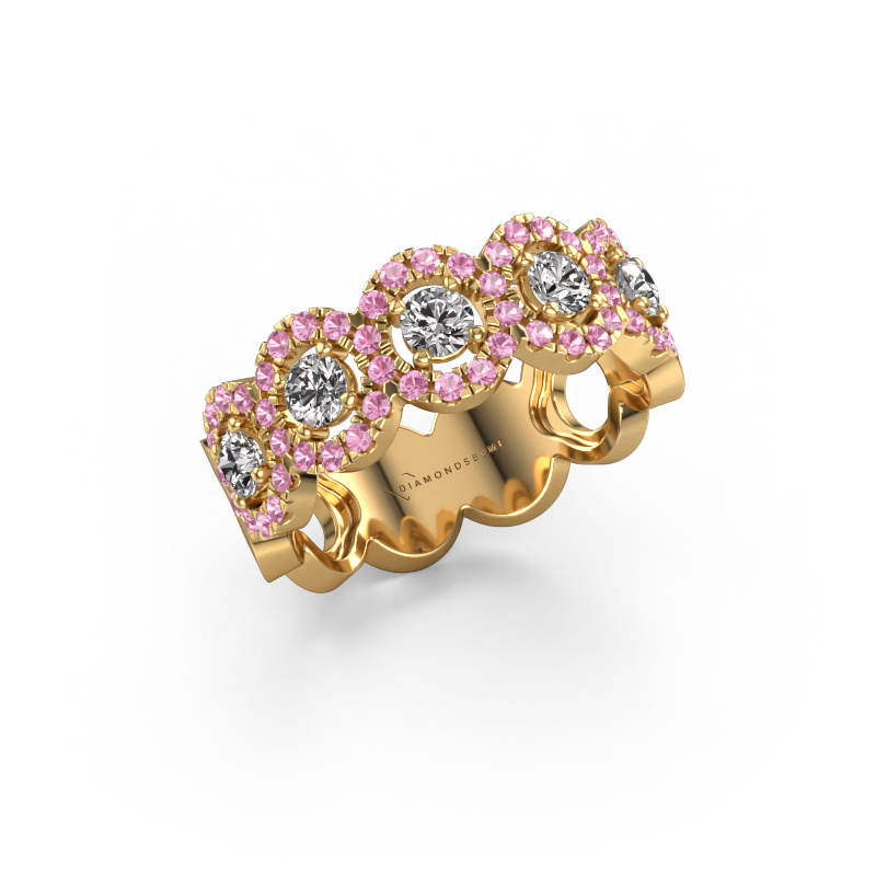 Bild von Ring Tanisha 585 Gold Pink Saphir 1.2 mm