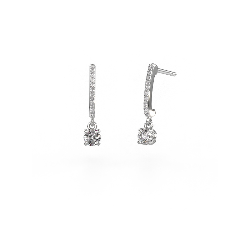 Afbeelding van Oorhangers Tanja 1 585 witgoud Diamant 0.634 crt