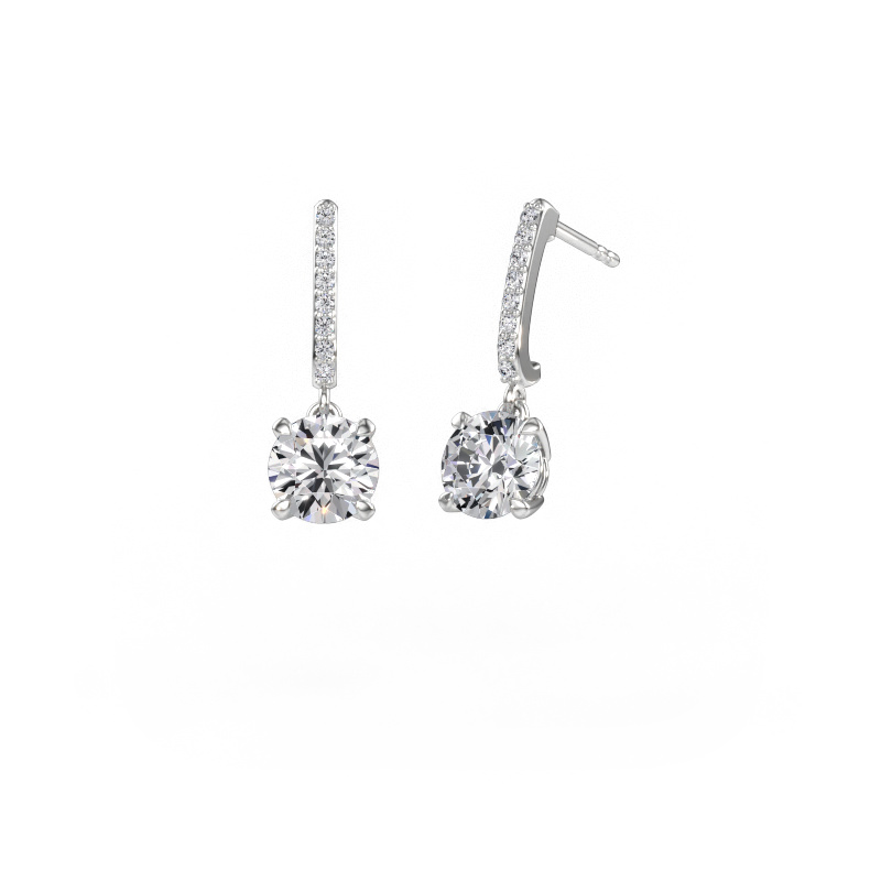 Immagine di Orecchini pendenti Tanja 1 585 oro bianco Diamante 3.16 crt