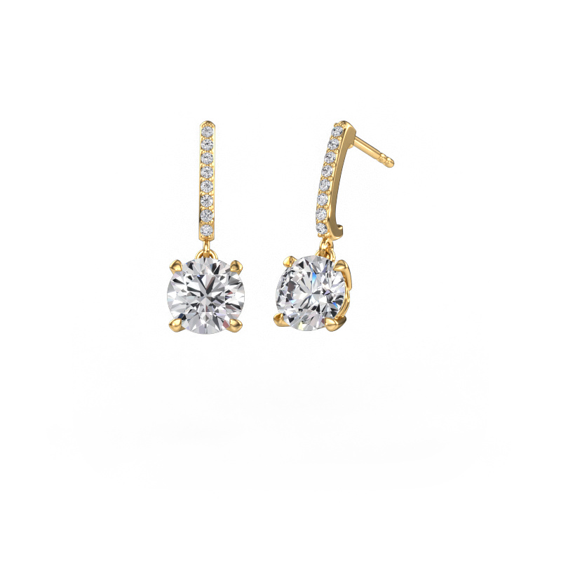 Image of Drop earrings Tanja 1 585 gold Diamond 4.16 crt