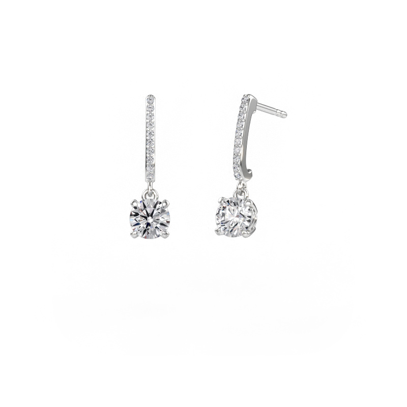 Immagine di Orecchini pendenti Tanja 1 950 platino Diamante lab grown 1.534 crt