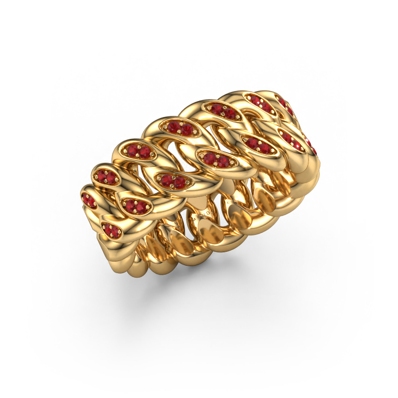 Image of Men's ring Redouan 2 585 gold Ruby 1.1 mm