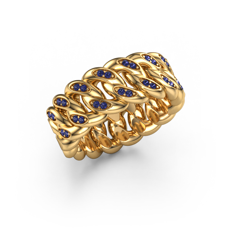 Bild von Herrenring Redouan 2 585 Gold Saphir 1.1 mm