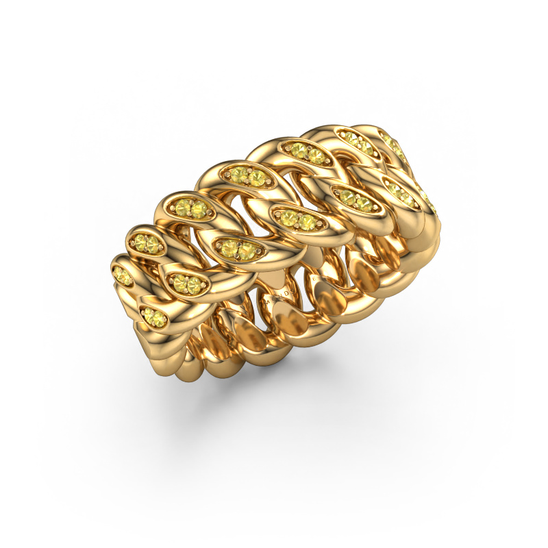 Bild von Herrenring Redouan 2 585 Gold Gelb Saphir 1.1 mm