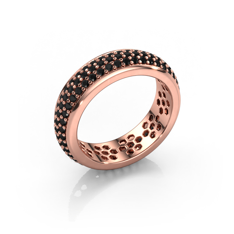 Image of Ring Tara 585 rose gold Black diamond 1.584 crt