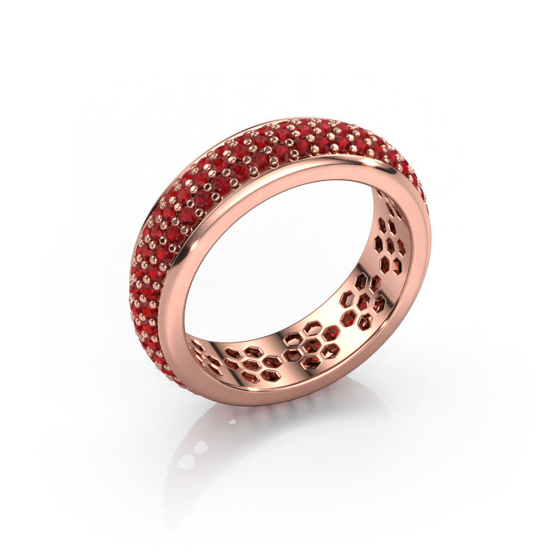 Image of Ring Tara 585 rose gold Ruby 1.3 mm