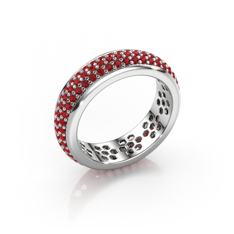 Image of Ring Tara 585 white gold Ruby 1.3 mm