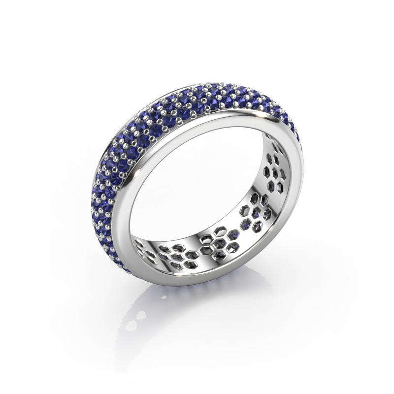 Image of Ring Tara 585 white gold Sapphire 1.3 mm