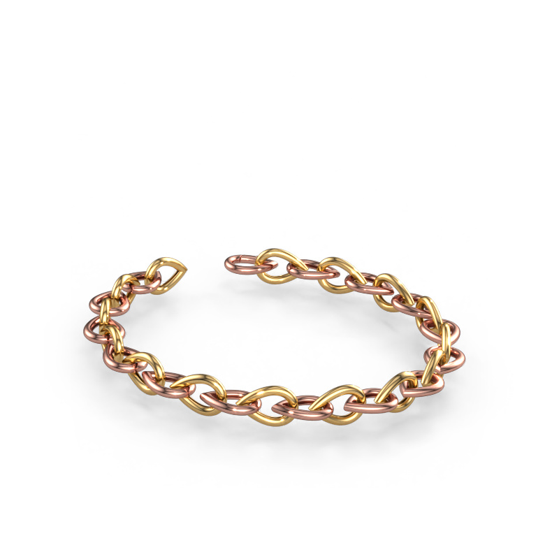 Image de Bracelet Tashina 10mm Solide - 585 or rose