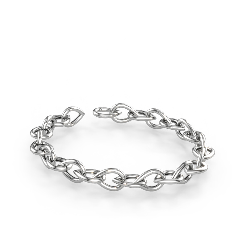 Bild av Armband Tashina 12mm Solid - 585 vitt guld