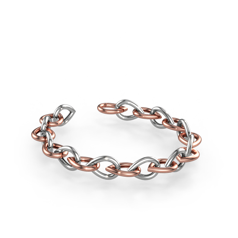 Afbeelding van Armband Tashina 14mm Massief - 585 rosé goud