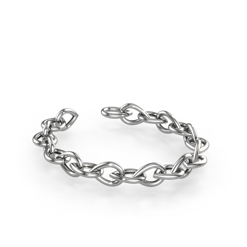 Image of Bracelet Tashina 14mm Solid - 585 white gold