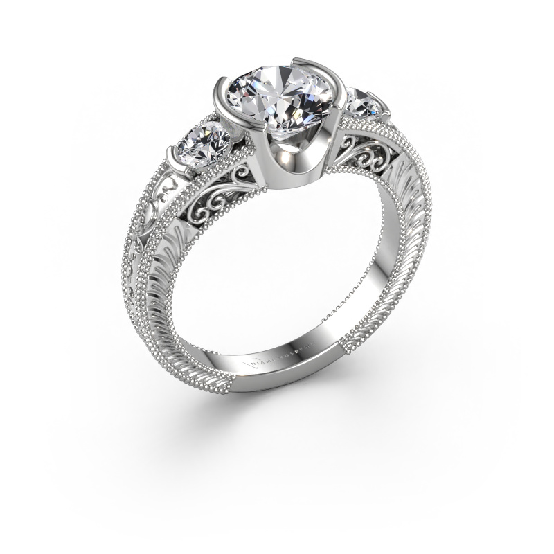 Bild von Verlobungsring Tasia 585 Weißgold Diamant 1.90 crt