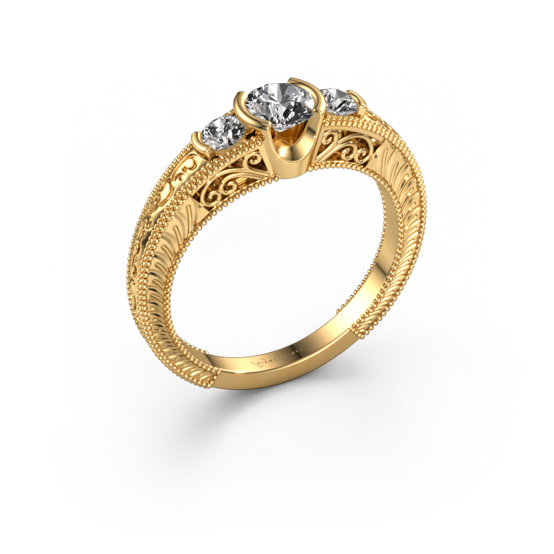 Image of Promise ring Tasia 585 gold Diamond 0.60 crt
