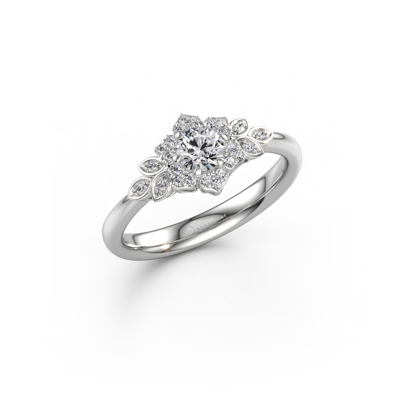 Immagine di Anello di fidanzamento Tatjana 585 oro bianco Diamante 0.42 crt