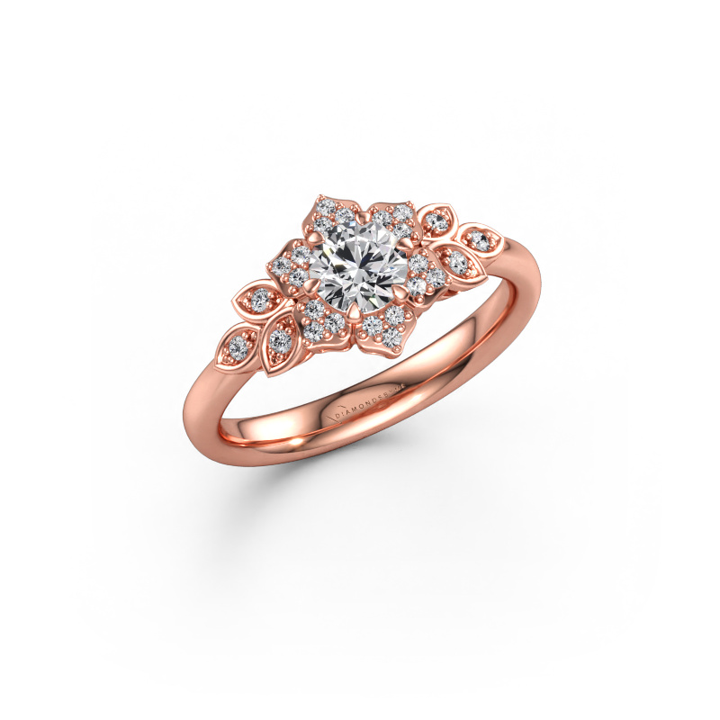 Bild av Förlovningsring Tatjana 585 roséguld Diamant 0.535 crt