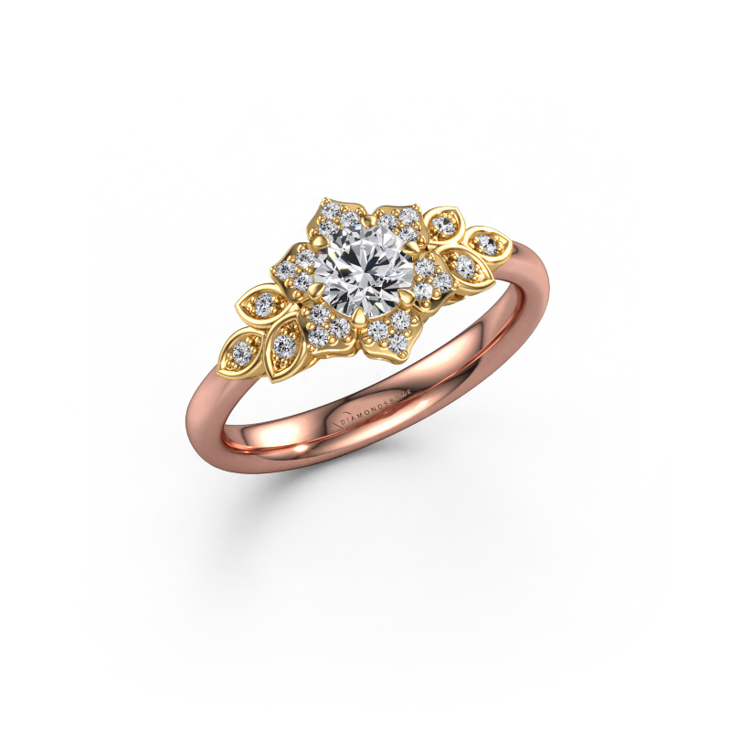 Bild von Verlobungsring Tatjana 585 Roségold Diamant 0.535 crt