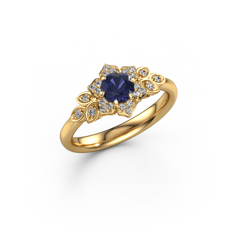 Image of Engagement ring Tatjana 585 gold Sapphire 5 mm