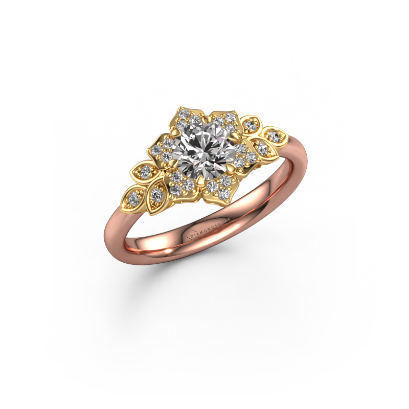 Image of Engagement ring Tatjana 585 rose gold Diamond 0.735 crt