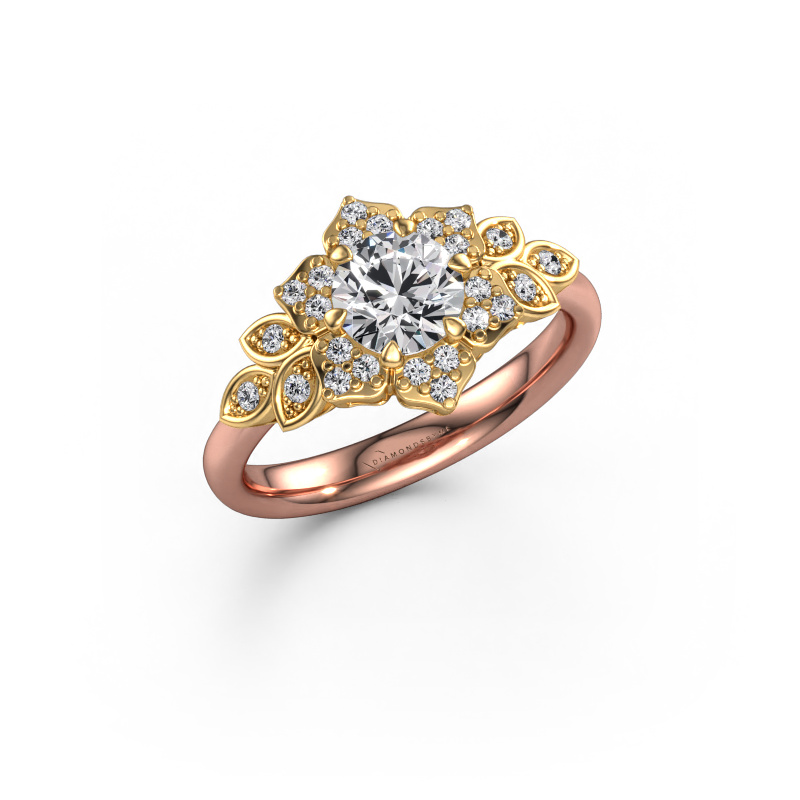 Bild von Verlobungsring Tatjana 585 Roségold Lab-grown Diamant 0.895 crt