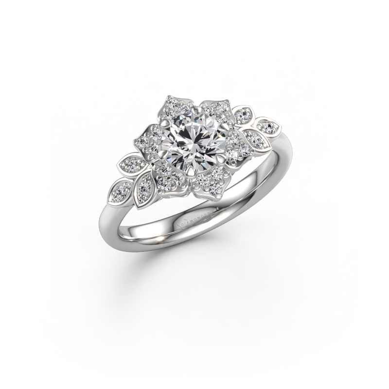 Immagine di Anello di fidanzamento Tatjana 585 oro bianco Diamante lab grown 0.895 crt