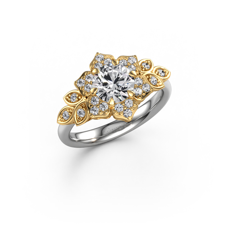 Image de Bague de fiançailles Tatjana 585 or blanc Diamant 1.288 crt
