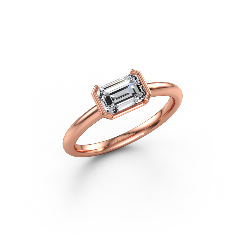 Immagine di Anello di fidanzamento Tayler EME 585 oro rosa Diamante lab grown 0.90 crt
